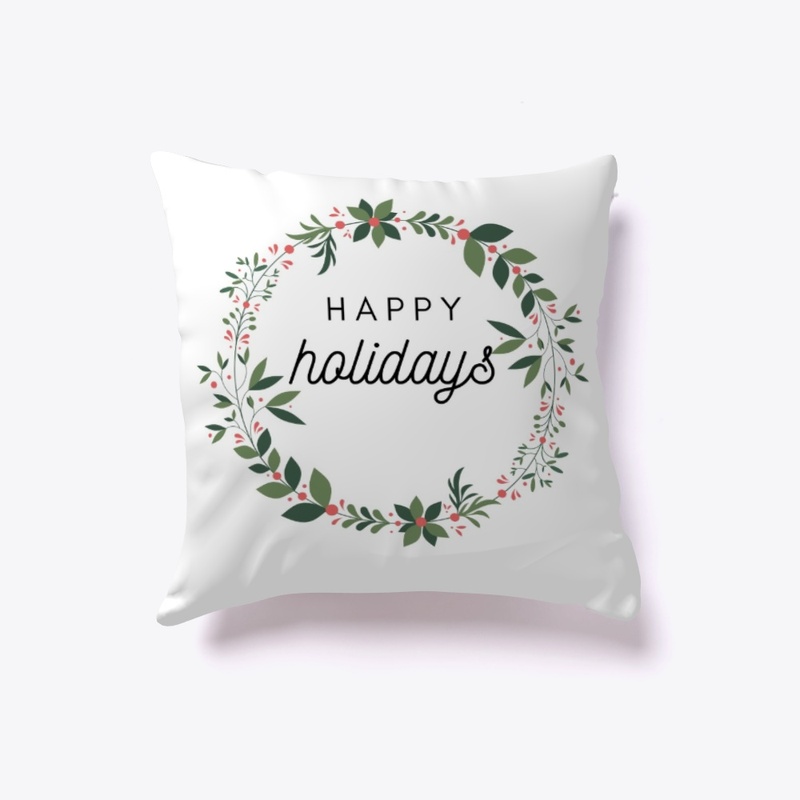 Happy Holidays Pillow