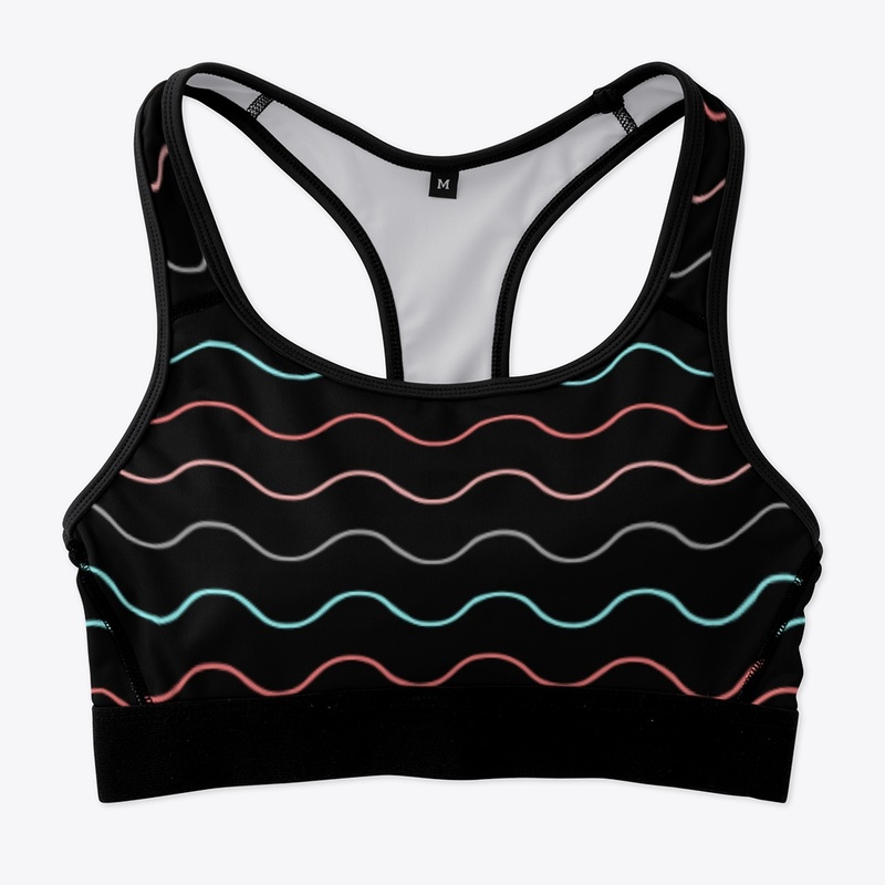 Multi Color Line Bra