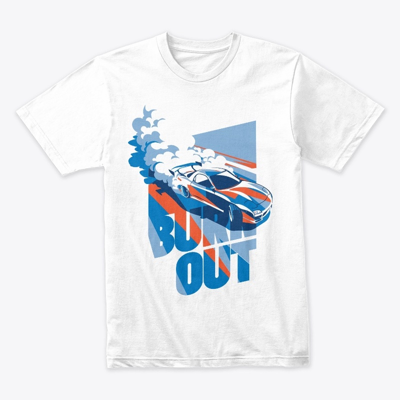 Burn Out Velocity - Racing Car T-shirt