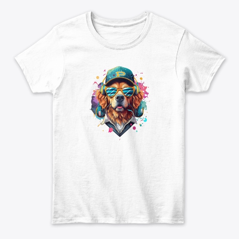 Paws and Play: Groovy Dog DJ Tee 🐾🎧