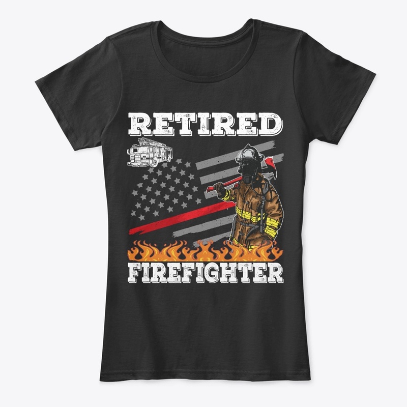 Retired Firefighter Gift Thin Line Flag