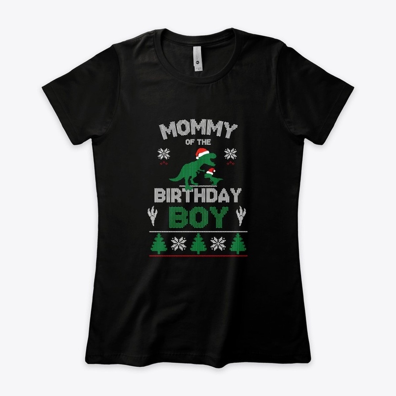 Mom of the Birthday Boy Matching T-Rex B