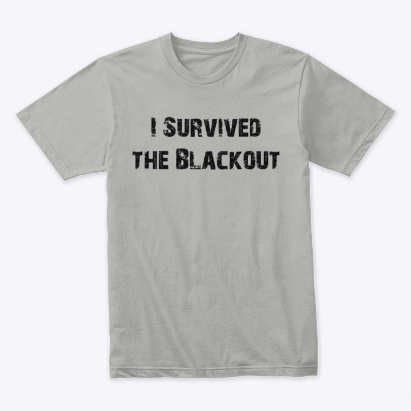 I survived the Blackout Black Logo 
