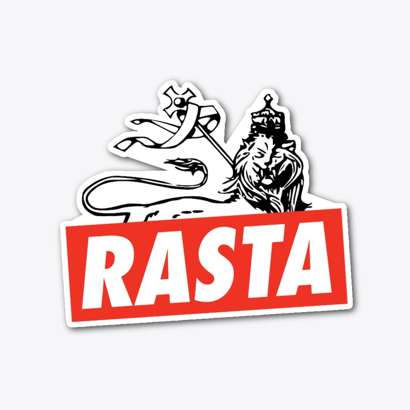 Rasta Lion Reggae Sticker