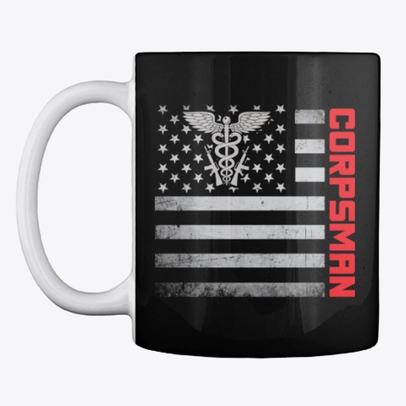Corpsman US Flag Mask