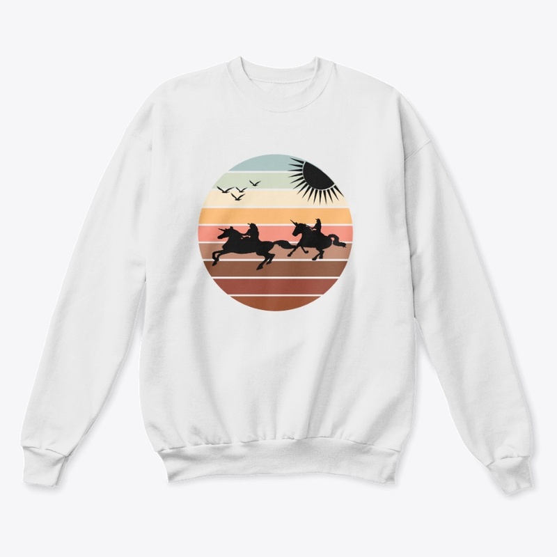 Retro vintage sunset design