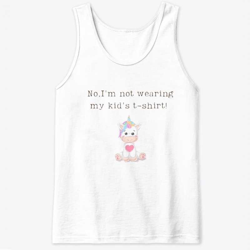 Not wearing my kid's t-shirt | Unicorn