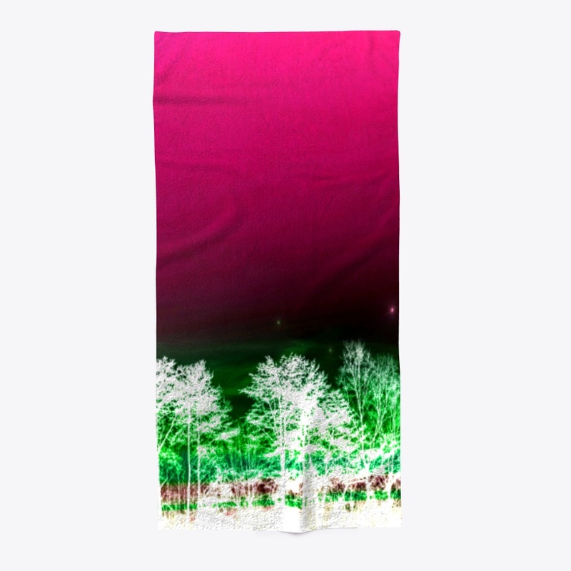 pink neon sky pattern