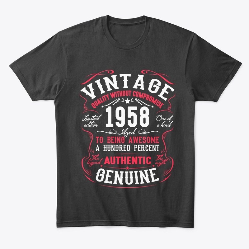Vintage 1958 birthday Gift ideas