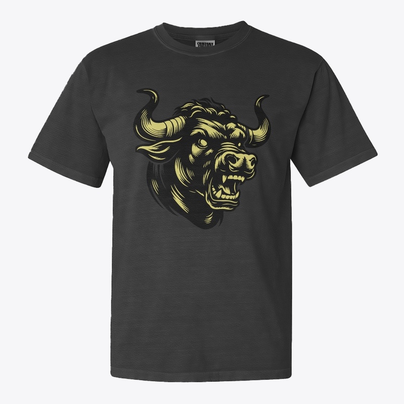 Rustic and Fierce Cow Graphic