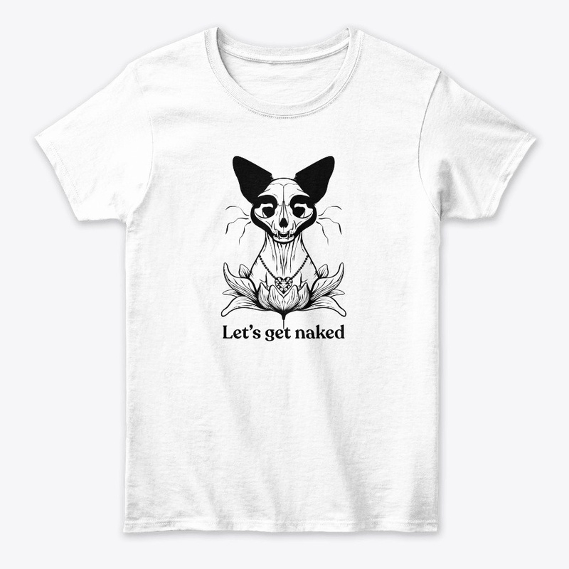 Let's Get Naked - Split Sphynx Cat Skull