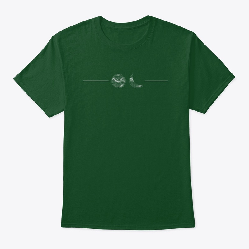 Eclipse Abstract Tee - Dark Green