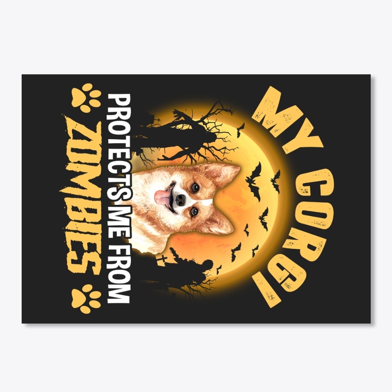 Halloween Corgi Lover Gift Protect Me