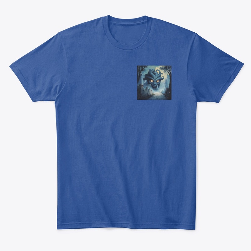 Blue colour t shirt with graphics 