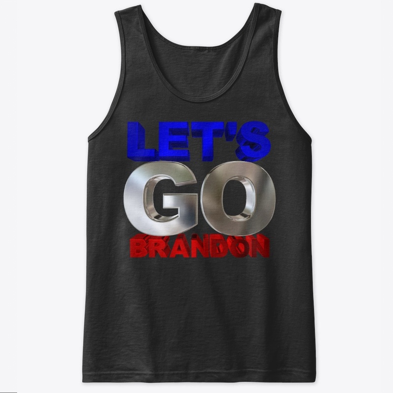 Let's Go Brandon metallic