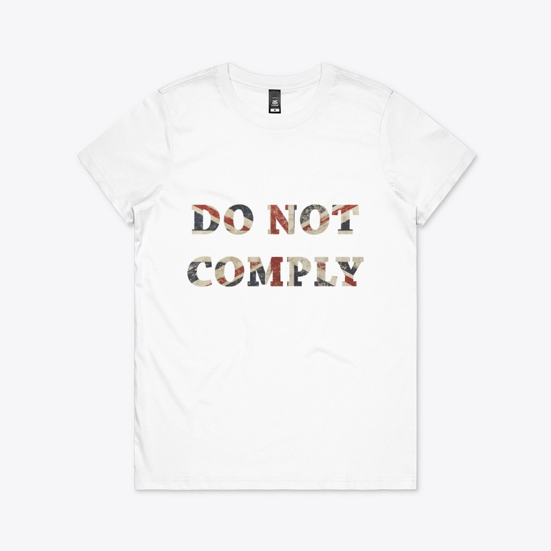 Do Not Comply Union Jack Flag Text
