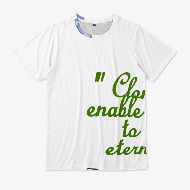 Cotton T-shirt with 3d graphics