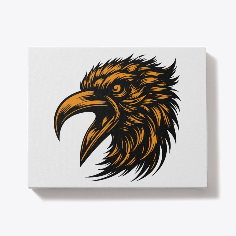 Striking Angry Crow Graphic