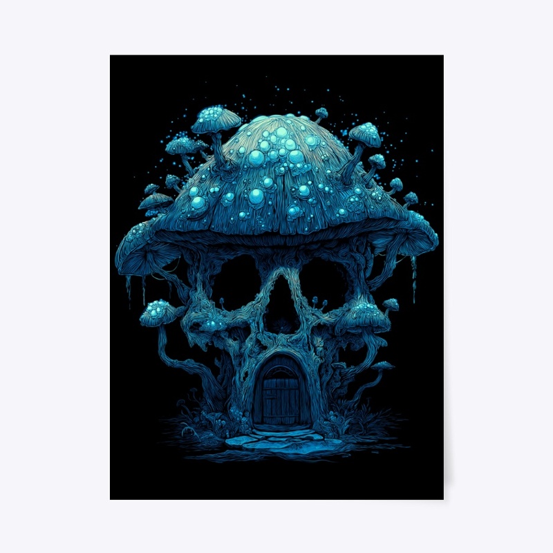 Hollow Skull Mushroom House