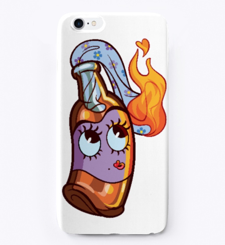 Retro Cartoon Molotov Cocktail