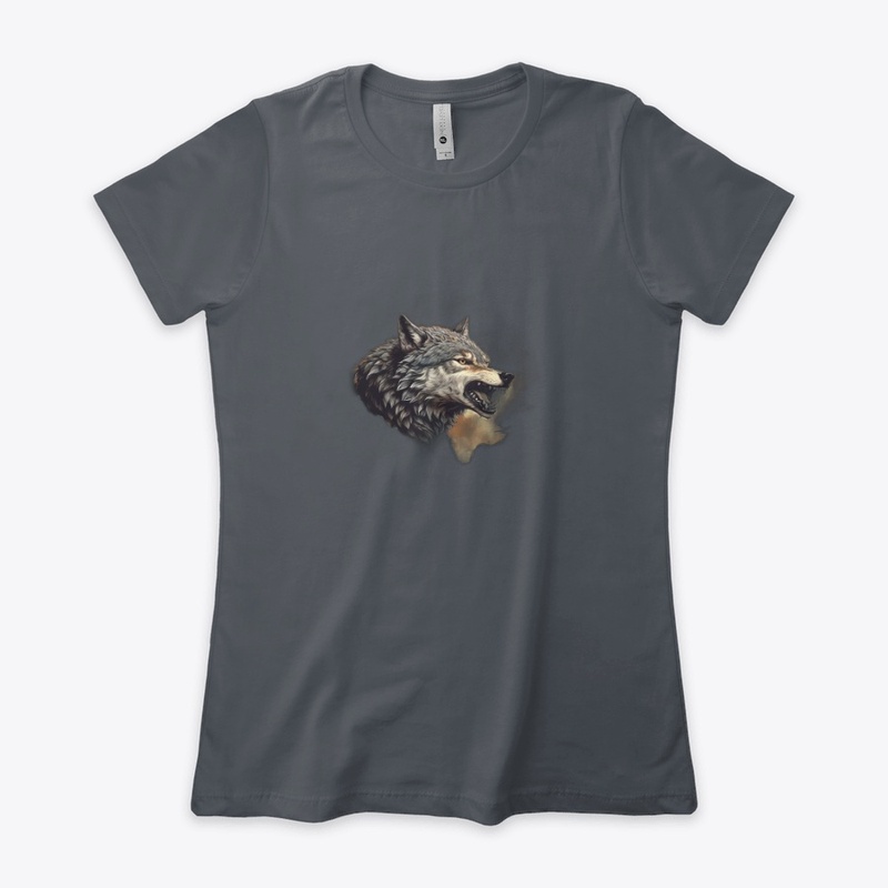 wolf Women's Boyfriend Tee