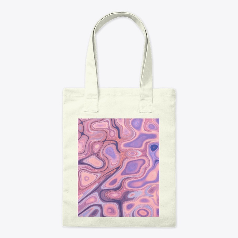 Pink blue swirl design