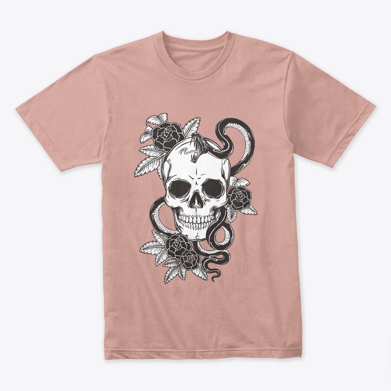 Skeleton with snake