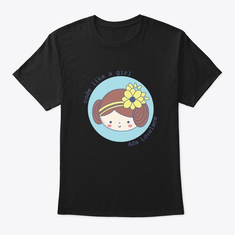 Ada Lovelace Black T-Shirt Front