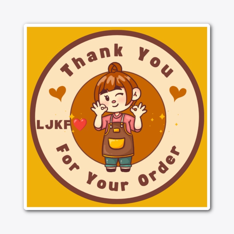You For Your Order Sticker