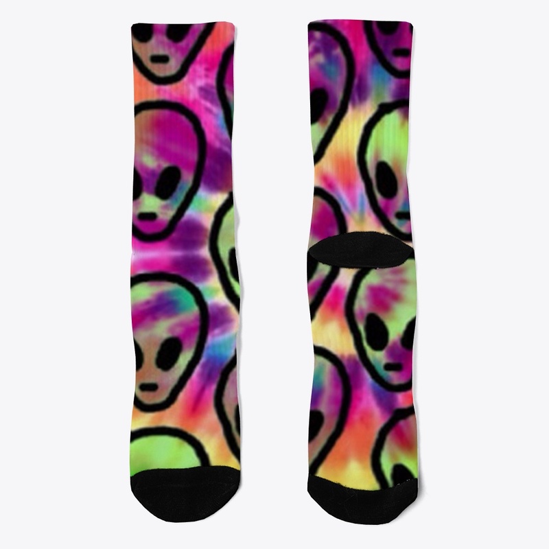 Retro Alien Socks