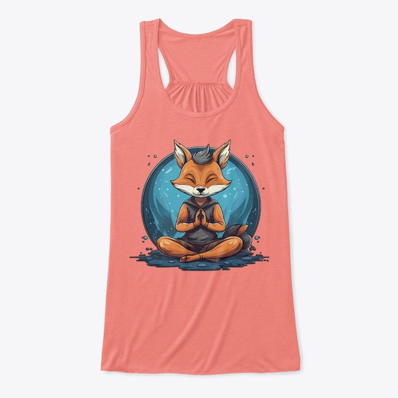 Yoga Fox Meditating in Balance
