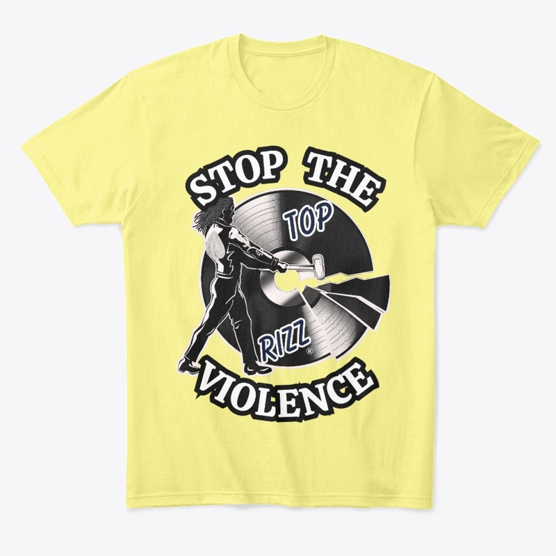 TOP RIZZ LOGO - STOP THE VIOLENCE