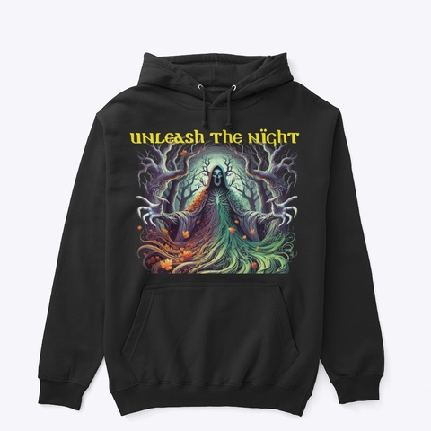Unleash The Night Hoodie And Sweatshirts Black Maglietta Front