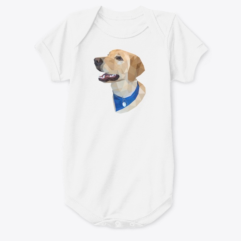 Geometric Art Golden Retriever Lab Mix
