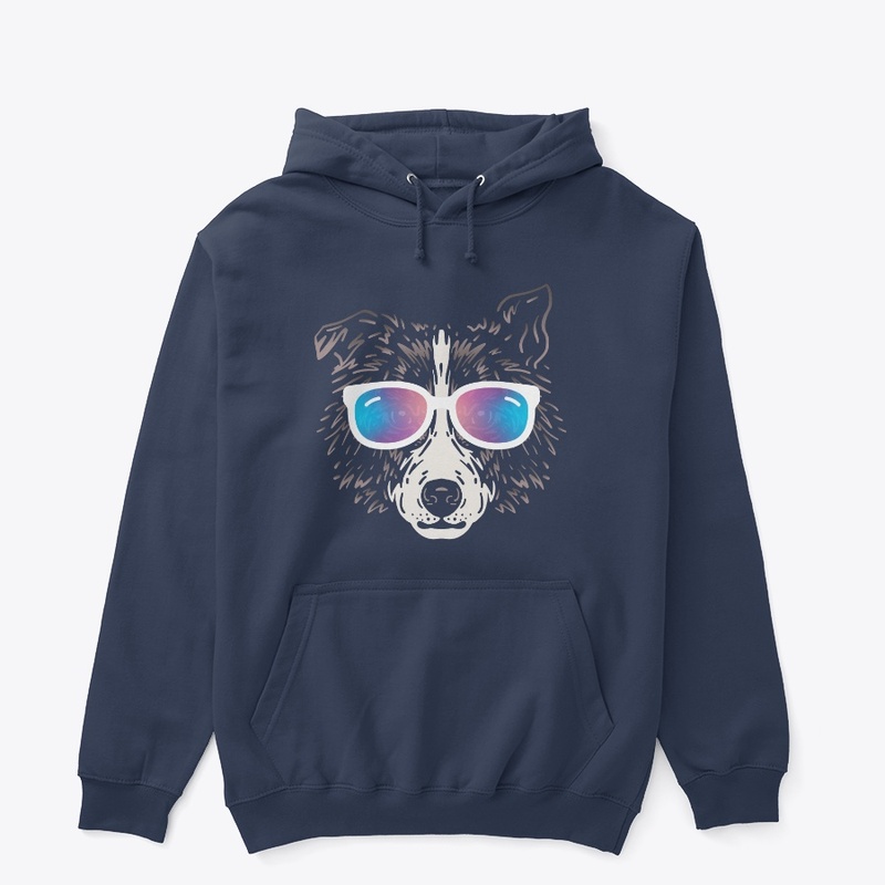 Cute Dog in Sunglasses (Colored+sg04)