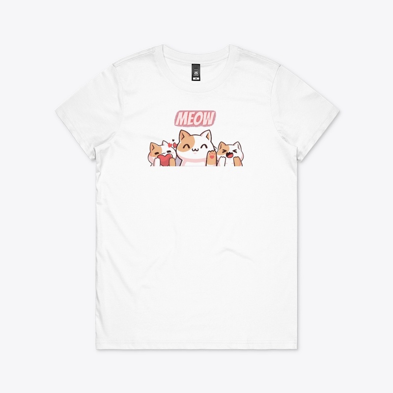 Meow Cat Comfort T-shirts Meow | Cat T's