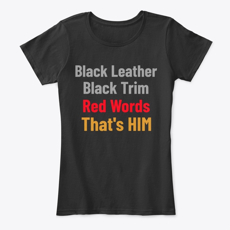 GOMAB TEES BLACK LEATHER, BLACK TRIM...