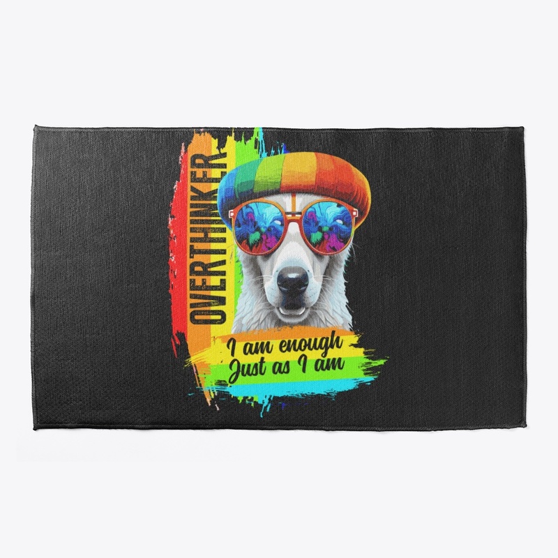 Rainbow Cute Dog T-shirt Design