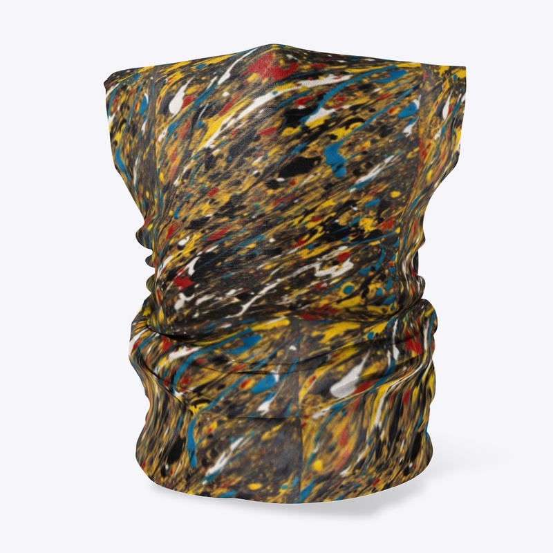 Black yellow blue mask