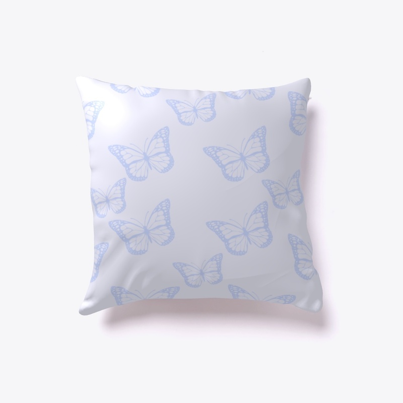 Aesthetic Butterfly Lavender Pillow