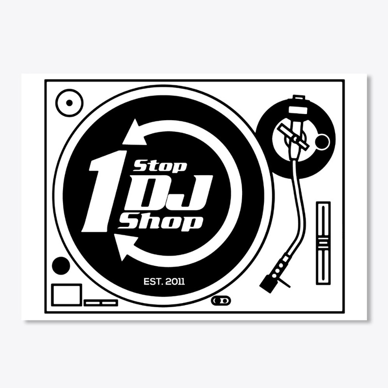 Classic Turntable Sticker 1Stop Logo