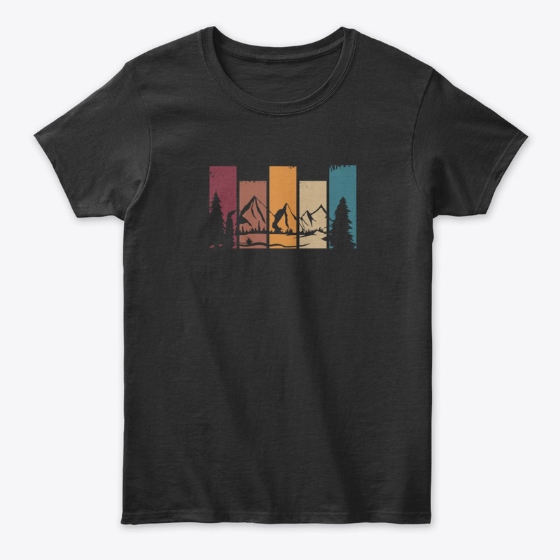 Vintage Mountain Sunset T-Shirt