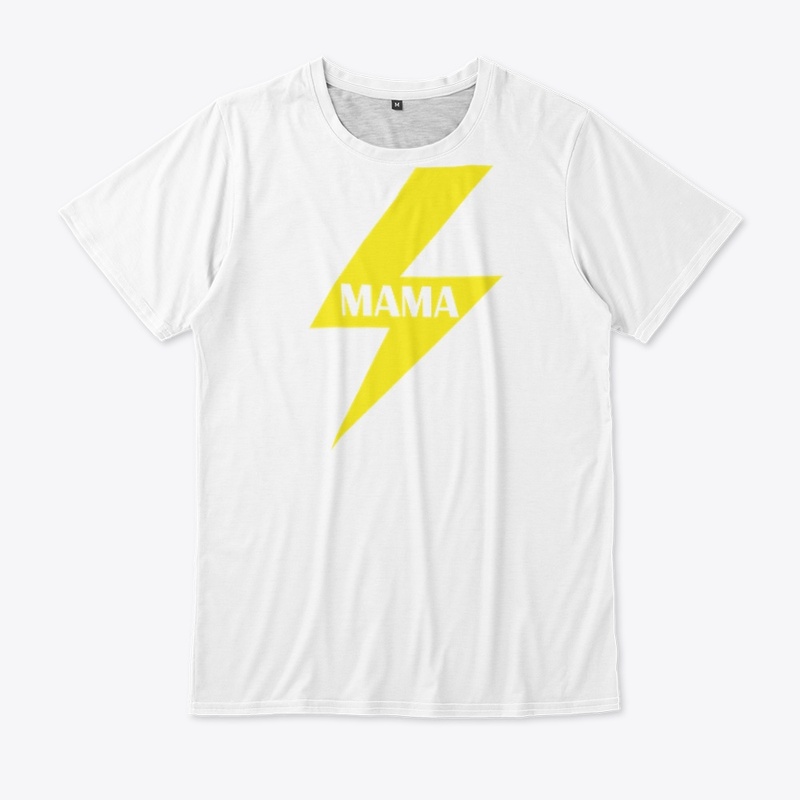 Women's Mama Lightning Bolt Print