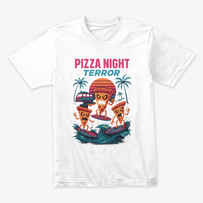 Pizza Night Terror 80s Retro